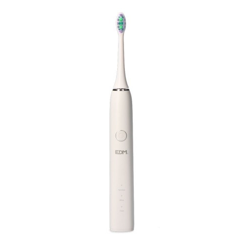 EDM Cepillo De Dientes Eléctrico Blanco 07618 con 2 Cabezales