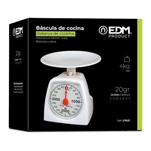 EDM Balanza Analógica de Cocina Máximo 4Kg 07621