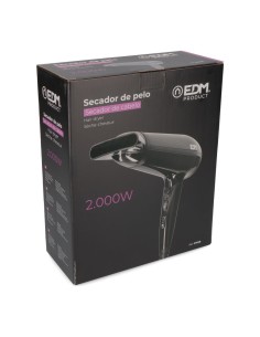 EDM Secador de Cabello Negro 2000W 07628 2