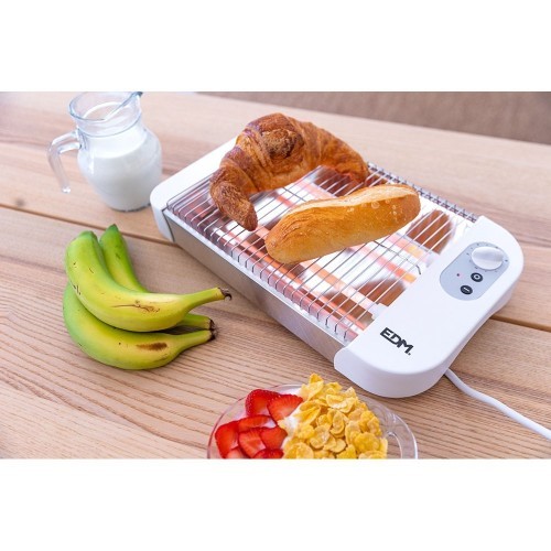 EDM Tostador de Pan Horizontal con Temporizador 600W 07636 EDM Tostador de Pan Horizontal con Temporizador 600W 07636