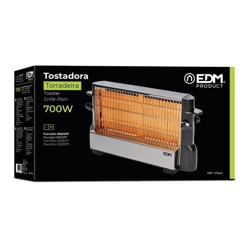 EDM Tostadora Eléctrica Vertical Inoxidable 700W 07640 EDM Tostadora Eléctrica Vertical Inoxidable 700W 07640
