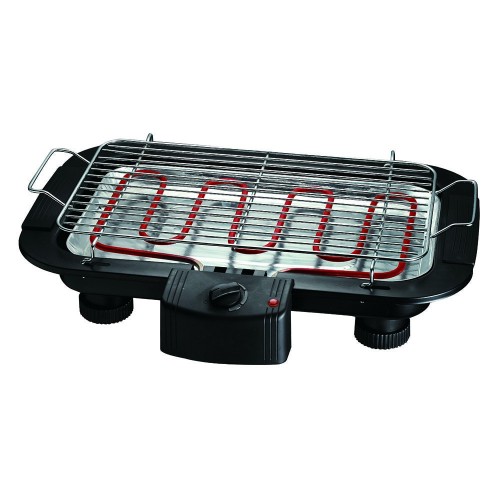 EDM Barbacoa Eléctrica Sobremesa Portátil Negra 2000W 07644