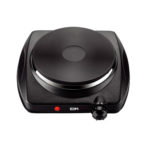 Cocina Eléctrica EDM Negra 1400W 1 Fogón CE/A13 07658