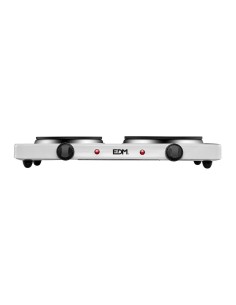 Cocina Eléctrica Blanca 2 Fuegos 1000-1500W EDM 07661 2