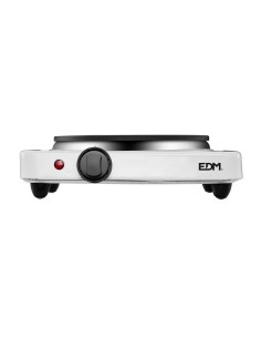 Cocina Eléctrica EDM Blanca 1 Fuego 1500W 07662 2