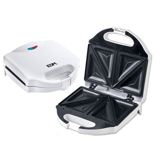 Sandwichera EDM Doble Blanca 750W 07666