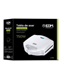 Sandwichera EDM Doble Blanca 750W 07666 2