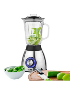 Batidora EDM Con Vaso Mezclador de Cristal 550W 1,5L 07678 2