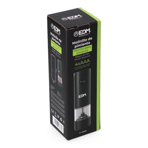 Molinillo de Pimienta Eléctrico EDM 70ml 07772