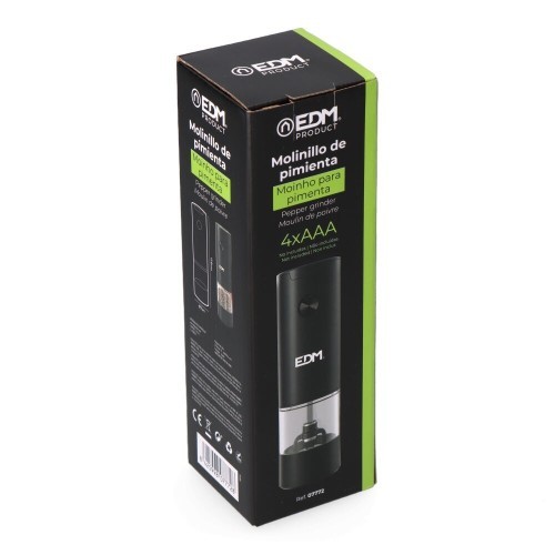 Molinillo de Pimienta Eléctrico EDM 70ml 07772