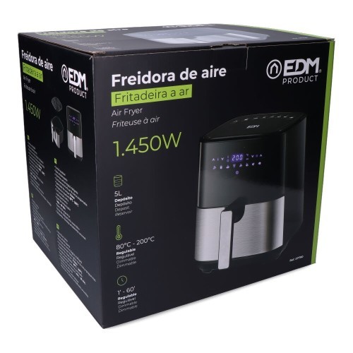 Freidora De Aire EDM 5L Con Pantalla LED 07790 Freidora De Aire EDM 5L Con Pantalla LED 07790