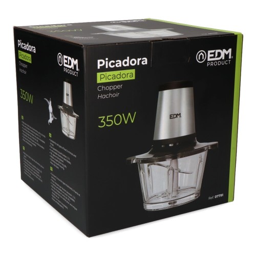 Picadora Eléctrica EDM 350W 1,8L Acero Inoxidable 07791