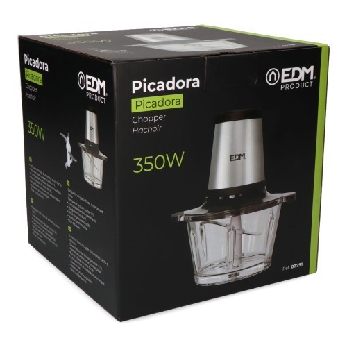 Picadora Eléctrica EDM 350W 1,8L Acero Inoxidable 07791 Picadora Eléctrica EDM 350W 1,8L Acero Inoxidable 07791