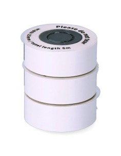 Set 3 Recambios Papel Blanco Continuo para Etiquetadora 07796 EDM 2