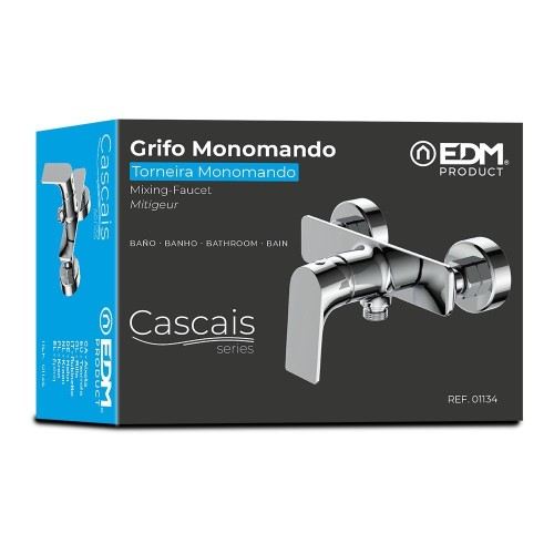 Grifo de Ducha EDM Monomando Empotrado Serie Cascais 01134