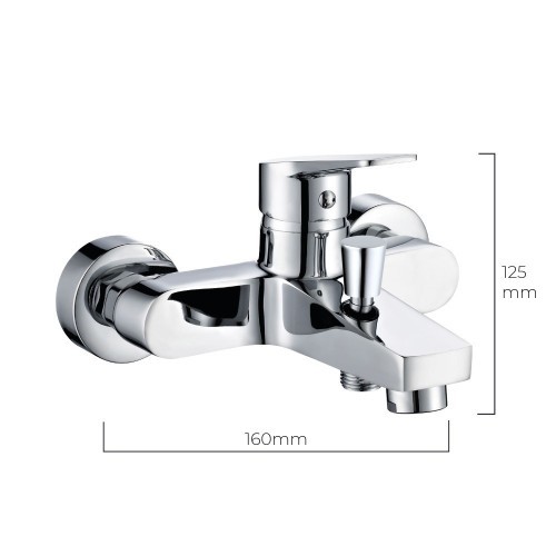 Grifo de Bañera Monomando Empotrado Serie Altea EDM 01143 Grifo de Bañera Monomando Empotrado Serie Altea EDM 01143