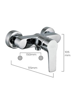 Grifo de Ducha Serie Altea Monomando Empotrado EDM 01148 2