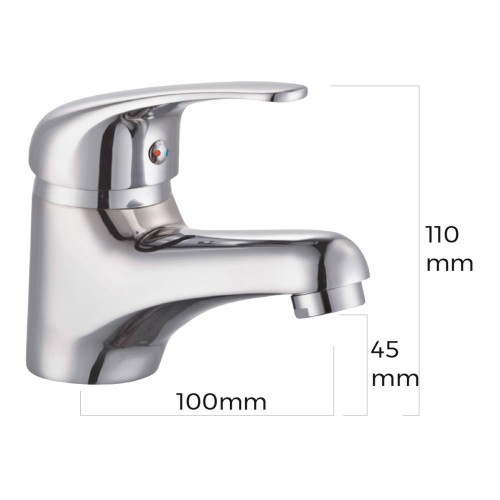 Grifo de Lavabo EDM Monomando Inoxidable 01160