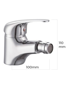 Grifo de Bidet EDM Monomando Inoxidable 01161 2