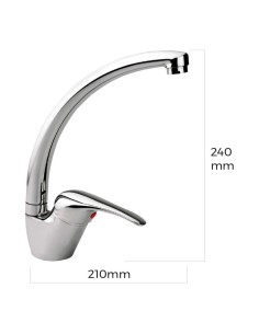 Grifo Fregadero Monomando Caño Alto EDM 01164 2