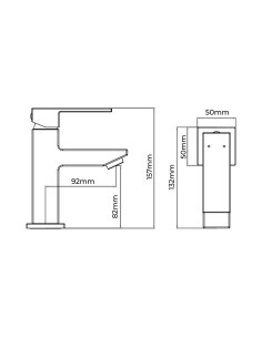 Grifo de Lavabo Serie Getaria Monomando EDM 01190 2