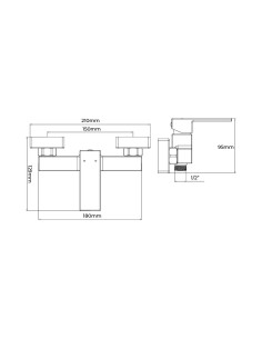 Grifo de Ducha Serie Getaria Monomando Empotrado EDM 01192 2