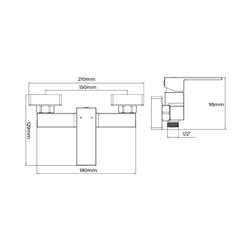 Grifo de Ducha Serie Getaria Monomando Empotrado EDM 01192