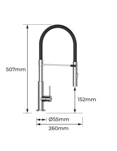 Grifo Fregadero Serie Bermeo Monomando EDM 01196 2