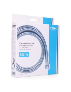 Flexo de Ducha EDM PVC Cromo Brillante 1,8 Metros 01209 2