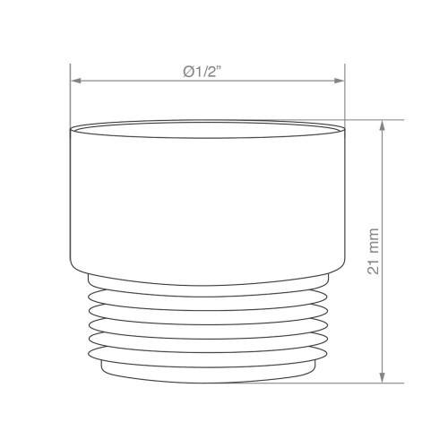 Reductor de Caudal EDM para Bañera Cromado Macho 28/100 01659 Reductor de Caudal EDM para Bañera Cromado Macho 28/100 01659