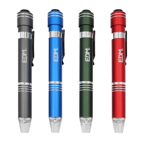Linterna destornillador EDM con 6 Puntas Imantadas 36109