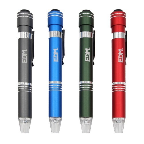 Linterna destornillador EDM con 6 Puntas Imantadas 36109