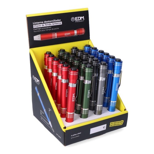 Linterna destornillador EDM con 6 Puntas Imantadas 36109
