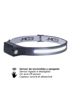 Linterna Frontal con Sensor Recargable LED EDM 36127 2