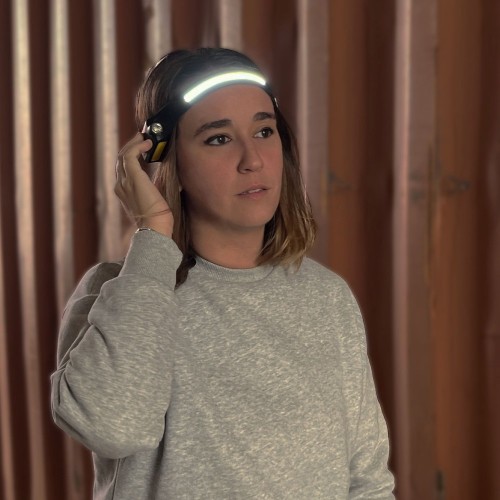 Linterna Frontal con Sensor Recargable LED EDM 36127