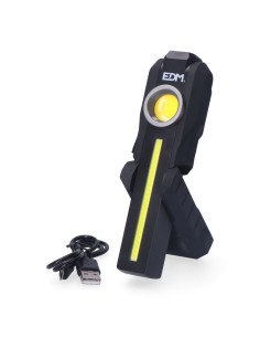 Linterna de Trabajo LED COB 200Lm + 200Lm con Spot 50Lm EDM