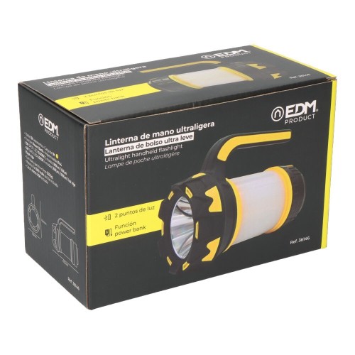 Linterna de Mano Ultraligera LED Recargable 4W 36146