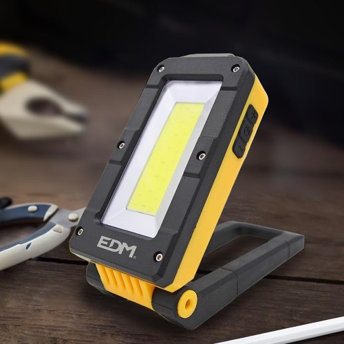 Linterna de Trabajo LED EDM Recargable con Base Basculante