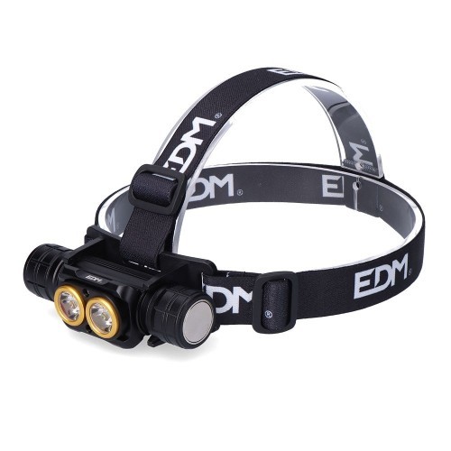 Linterna Frontal LED EDM 3000Lm 36160 4 Modos de Luz 36160