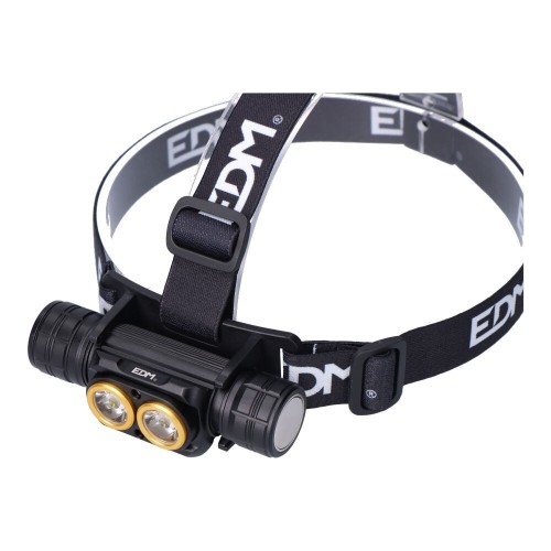 Linterna Frontal LED EDM 3000Lm 36160 4 Modos de Luz 36160
