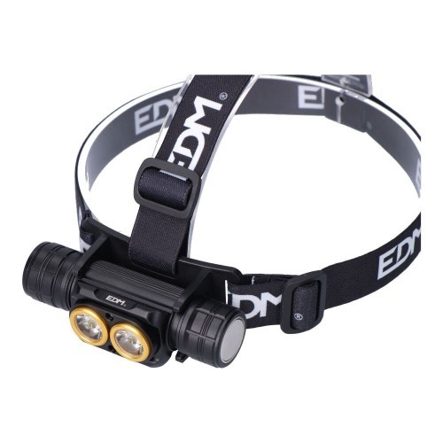 Linterna Frontal LED EDM 3000Lm 36160 4 Modos de Luz 36160