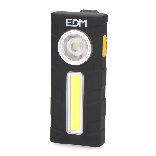 Linterna Petaca LED de Bolsillo EDM Recargable 250Lm+300Lm