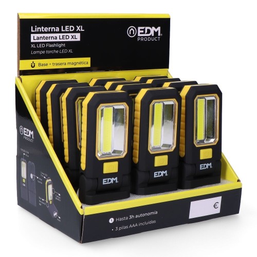 Linterna LED Profesional EDM COB XL 3 LEDs XL 200Lm 36387