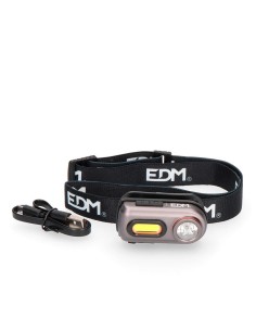 Linterna Frontal EDM 2 LEDs 3 + 5W Recargable con USB 36416 2