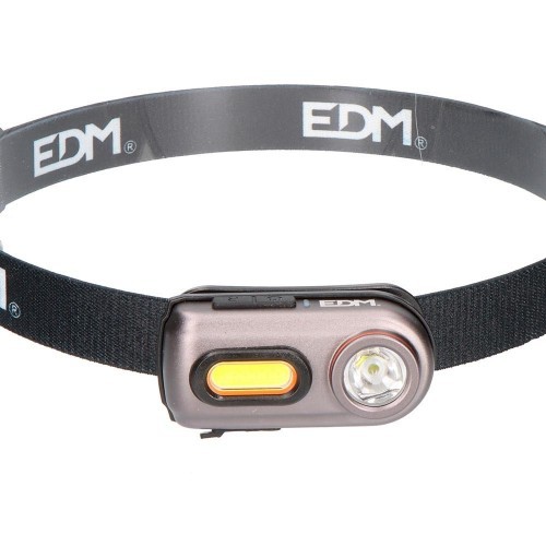 Linterna Frontal EDM 2 LEDs 3 + 5W Recargable con USB 36416 Linterna Frontal EDM 2 LEDs 3 + 5W Recargable con USB 36416