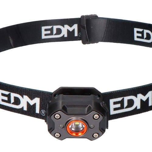 Linterna Frontal LED EDM 8W 400Lm Recargable 36417