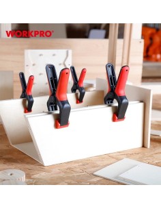 Pinza con Resorte Workpro 25mm Nylon 21007 2