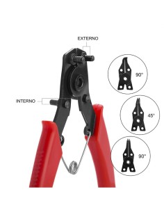 Alicate Circlip para Anillos 4 en 1 155mm Workpro 21017 2