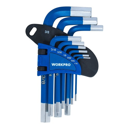 Juego de 9 Llaves Allen (Métrico) Workpro 21079