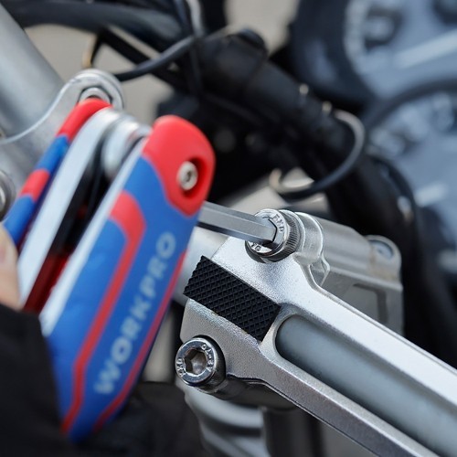 Juego de 8 Llaves Allen Plegables (Métrico) Workpro 21080 Juego de 8 Llaves Allen Plegables (Métrico) Workpro 21080